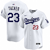 Men's Los Angeles Dodgers #23 Kyle Tucker White 2026 Home Limited Stitched Jersey Dzhi,baseball caps,new era cap wholesale,wholesale hats