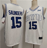 Men's Duke Blue Devils #15 Richie Saunders White Stitched Basketball Jersey,baseball caps,new era cap wholesale,wholesale hats