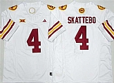Men's Arizona State Sun Devils #4 Cam Skattebo White 2025 F.U.S.E. Vapor Limited Stitched Jersey,baseball caps,new era cap wholesale,wholesale hats