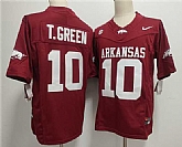 Men's Arkansas Razorbacks #10 TAYLEN GREEN Red 2025 F.U.S.E. Vapor Limited Stitched Jersey,baseball caps,new era cap wholesale,wholesale hats