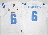 Men's Ole Miss Rebels #6 Trinidad Chambliss White 2026 F.U.S.E. Stitched jersey,baseball caps,new era cap wholesale,wholesale hats