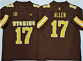 Men's Wyoming Cowboys #17 Josh Allen Brown 2026 F.U.S.E. Stitched College Jersey,baseball caps,new era cap wholesale,wholesale hats