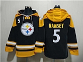Men's Pittsburgh Steelers #5 Jalen Ramsey Black Ageless Must-Have Lace-Up Pullover Hoodie,baseball caps,new era cap wholesale,wholesale hats