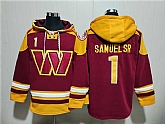 Men's Washington Commanders #1 Deebo Samuel Sr. Burgundy Ageless Must-Have Lace-Up Pullover Hoodie,baseball caps,new era cap wholesale,wholesale hats