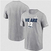 Men's Seattle Seahawks Heather Gray 2025 Super Bowl LX Fast As Fast Gets T-Shirt,baseball caps,new era cap wholesale,wholesale hats