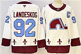 Men's Colorado Avalanche #92 Gabriel Landeskog White 2024-25 With C Patch Stitched Hockey,baseball caps,new era cap wholesale,wholesale hats