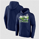 Men's Seattle Seahawks Navy 2025 NFL Champions Pullover Hoodie,baseball caps,new era cap wholesale,wholesale hats