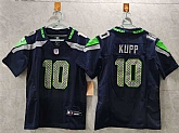 Women's Seattle Seahawks #10 Cooper Kupp Navy 2025 Vapor Limited Stitched Jersey,baseball caps,new era cap wholesale,wholesale hats