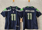 Women's Seattle Seahawks #11 Jaxon Smith-Njigba Navy 2025 Vapor Limited Stitched Jersey,baseball caps,new era cap wholesale,wholesale hats