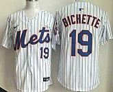 Men's New York Mets #19 Bo Bichette White Limited Jersey,baseball caps,new era cap wholesale,wholesale hats