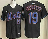 Men's New York Mets #19 Bo Bichette Black Limited Jersey,baseball caps,new era cap wholesale,wholesale hats