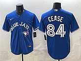Men's Toronto Blue Jays #84 Dylan Cease Blue 2025 Cool Base Stitched Jersey,baseball caps,new era cap wholesale,wholesale hats