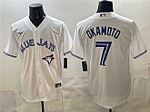 Men's Toronto Blue Jays #7 Kazuma Okamoto White 2025 Cool Base Stitched Jersey,baseball caps,new era cap wholesale,wholesale hats