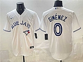 Men's Toronto Blue Jays #0 Andres Gimenez White 2025 Cool Base Stitched Jersey,baseball caps,new era cap wholesale,wholesale hats