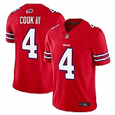 Men's Buffalo Bills #4 James Cook III Red 2025 F.U.S.E. Vapor Untouchable Limited Stitched Jersey Dzhi,baseball caps,new era cap wholesale,wholesale hats