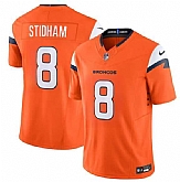 Men's Denver Broncos #8 Jarrett Stidham Orange 2025 F.U.S.E. Vapor Limited Stitched Jersey Dzhi,baseball caps,new era cap wholesale,wholesale hats