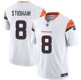 Men's Denver Broncos #8 Jarrett Stidham White 2025 F.U.S.E. Vapor Limited Stitched Jersey Dzhi,baseball caps,new era cap wholesale,wholesale hats