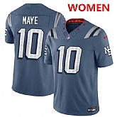 Women's New England Patriots #10 Drake Maye Storm Blue 2025 F.U.S.E 'Rivalries' Vapor Limited Stitched Jersey Dzhi,baseball caps,new era cap wholesale,wholesale hats