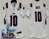 Women's New England Patriots #10 Drake Maye Limited White Super Bowl LX Vapor Jersey,baseball caps,new era cap wholesale,wholesale hats