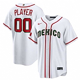 Men's Mexico Baseball ACTIVE PLAYER Custom White 2026 World Baseball Classic Home Stadium Stitched Jersey,baseball caps,new era cap wholesale,wholesale hats