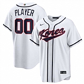 Men's Korea Baseball Active Player Custom White 2026 World Baseball Classic Home Stadium Stitched Jersey,baseball caps,new era cap wholesale,wholesale hats