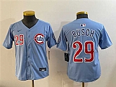 Youth Chicago Cubs #29 Michael Busch Blue Limited Stitched Jersey,baseball caps,new era cap wholesale,wholesale hats