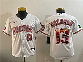 Youth San Diego Padres #13 Manny Machado White Mexico Cool Base Stitched Jersey,baseball caps,new era cap wholesale,wholesale hats