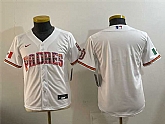 Youth San Diego Padres Blank White Mexico Cool Base Stitched Jersey,baseball caps,new era cap wholesale,wholesale hats