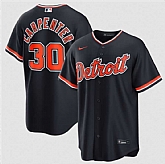 Men's Detroit Tigers #30 Kerry Carpenter Navy Alternate Stitched Jersey Dzhi,baseball caps,new era cap wholesale,wholesale hats