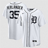 Men's Detroit Tigers #35 Justin Verlander White 2026 Cool Base Stitched Jersey Dzhi,baseball caps,new era cap wholesale,wholesale hats