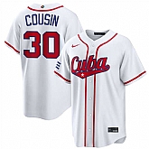 Men's Cuba Baseball #30 Josimar Cousin White 2026 World Baseball Classic Home Stadium Stitched Jersey,baseball caps,new era cap wholesale,wholesale hats