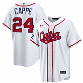 Men's Cuba Baseball #24 Yiddi Cappe White 2026 World Baseball Classic Home Stadium Stitched Jersey,baseball caps,new era cap wholesale,wholesale hats