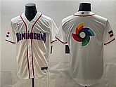 Men's Dominican Republic Baseball Team Big Logo White 2026 World Baseball Classic Home Stadium Stitched Jersey,baseball caps,new era cap wholesale,wholesale hats
