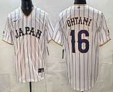 Men's Japan #16 Shohei Ohtani White 2026 World Baseball Classic Cool Base Jersey,baseball caps,new era cap wholesale,wholesale hats