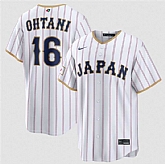 Men's Japan Baseball #16 Shohei Ohtani White 2026 World Baseball Classic Home Stadium Stitched Jersey,baseball caps,new era cap wholesale,wholesale hats