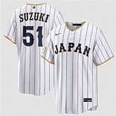 Men's Japan Baseball #51 Seiya Suzuki White 2026 World Baseball Classic Home Stadium Stitched Jersey,baseball caps,new era cap wholesale,wholesale hats