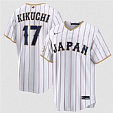 Men's Japan Baseball #17 Yusei Kikuchi White 2026 World Baseball Classic Home Stadium Stitched Jersey,baseball caps,new era cap wholesale,wholesale hats
