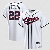 Men's Korea Baseball #22 Jung Hoo Lee White 2026 World Baseball Classic Home Stadium Stitched Jersey,baseball caps,new era cap wholesale,wholesale hats