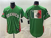 Men's Mexico Baseball Team Big Logo Green 2026 World Baseball Classic Home Stadium Stitched Jersey,baseball caps,new era cap wholesale,wholesale hats