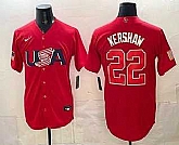 Men's USA #22 Clayton Kershaw Red 2026 World Baseball Classic Cool Base Jersey,baseball caps,new era cap wholesale,wholesale hats