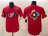Men's USA Baseball Team Big Logo Red 2026 World Baseball Classic United States 250th Anniversary Patch Stadium Stitched Jersey,baseball caps,new era cap wholesale,wholesale hats