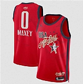 Men's 2026 All-Star #0 Tyrese Maxey Red Stitched Basketball Printing Jersey,baseball caps,new era cap wholesale,wholesale hats