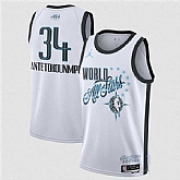Men's 2026 All-Star #34 Giannis Antetokounmpo White Stitched Basketball Printing Jersey,baseball caps,new era cap wholesale,wholesale hats