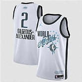 Men's 2026 All-Star #2 Shai Gilgeous-Alexander White Stitched Basketball Printing Jersey,baseball caps,new era cap wholesale,wholesale hats