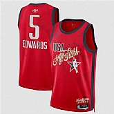 Men's 2026 All-Star #5 Anthony Edwards Red Stitched Basketball Printing Jersey,baseball caps,new era cap wholesale,wholesale hats