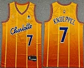 Men's Charlotte Hornets #7 Kon Knueppel Yellow 2025 City Sponsor Swingman Jersey,baseball caps,new era cap wholesale,wholesale hats