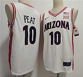 Men's Arizona Wildcats #10 Koa Peat White Stitched Jersey,baseball caps,new era cap wholesale,wholesale hats