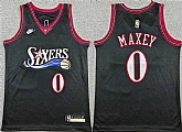 Youth Philadelphia 76ers #0 Tyrese Maxey Black 2025-26 Classic Edition Stitched Jersey,baseball caps,new era cap wholesale,wholesale hats