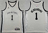 Youth San Antonio Spurs #1 Victor Wembanyama Silver 2025 Statement Edition Stitched Jersey,baseball caps,new era cap wholesale,wholesale hats