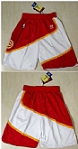 Atlanta Hawks Red White Shorts (Run Small),baseball caps,new era cap wholesale,wholesale hats